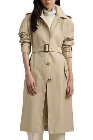 Belted Water Resistant Trench Coat