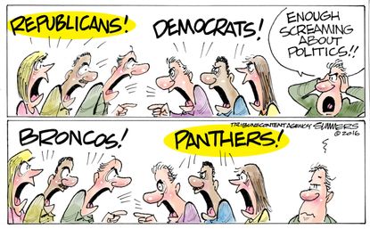 Editorial Cartoon U.S. Superbowl Decision 2016