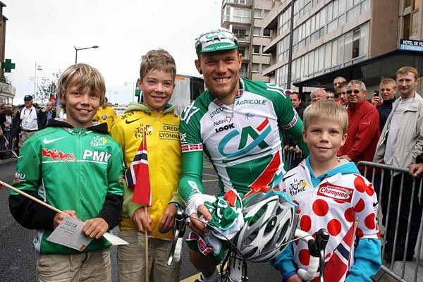 Mighty Thor, making some Norwegian fans very happy before the start of the stage.