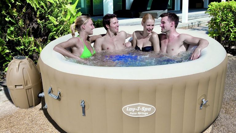 BESTWAY PALM SPRINGS INFLATABLE LAY Z SPA PORTABLE HOT TUB JACUZZI MASSAGE POOL