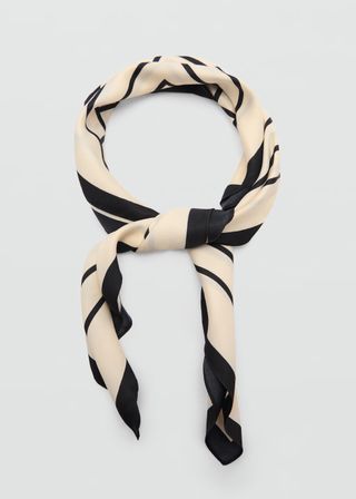 MANGO, Geometric Printed Foulard 