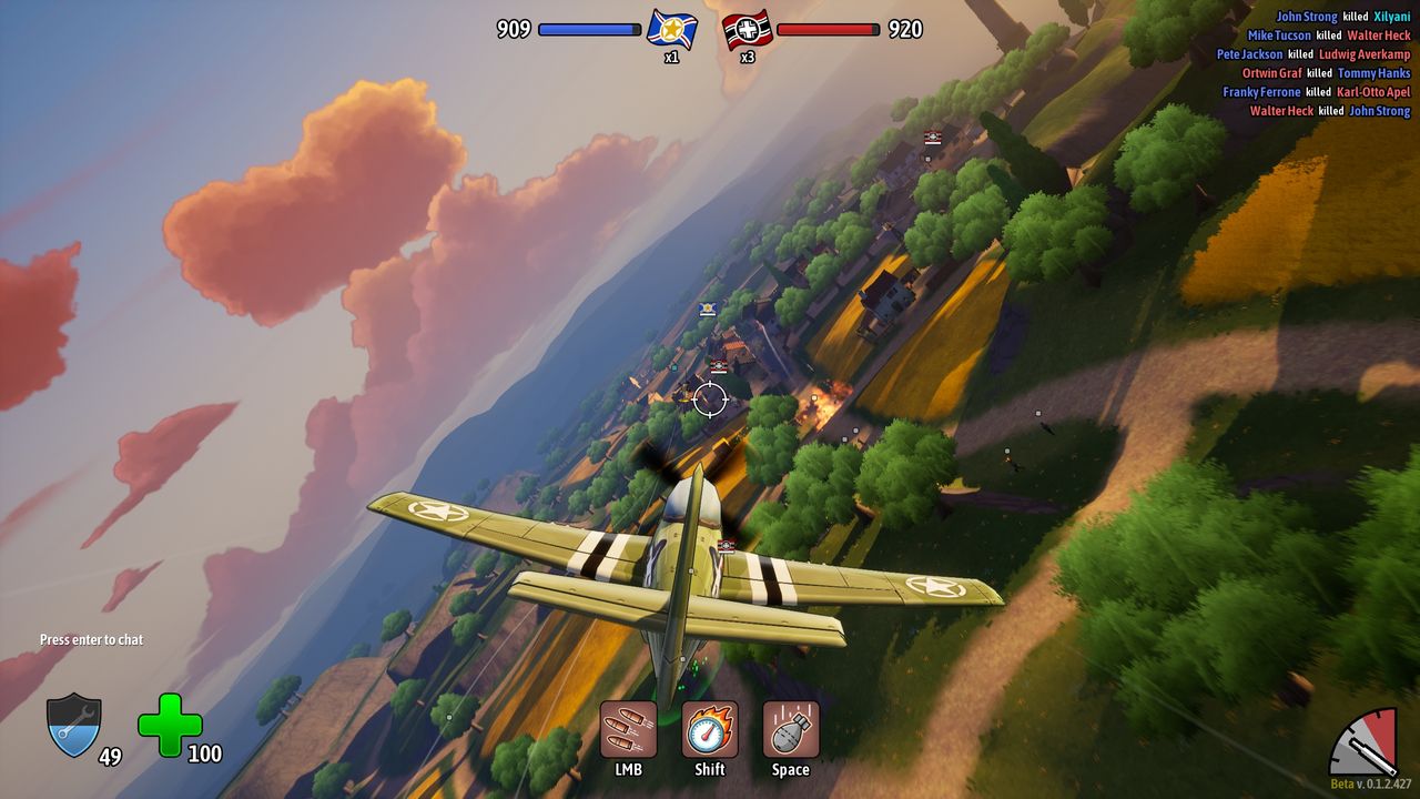 Screenshot from an in-development build of Heroes of Valor