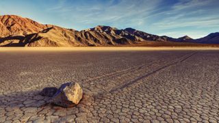 The RaceTrack Playa in Death Valley National Park in California.