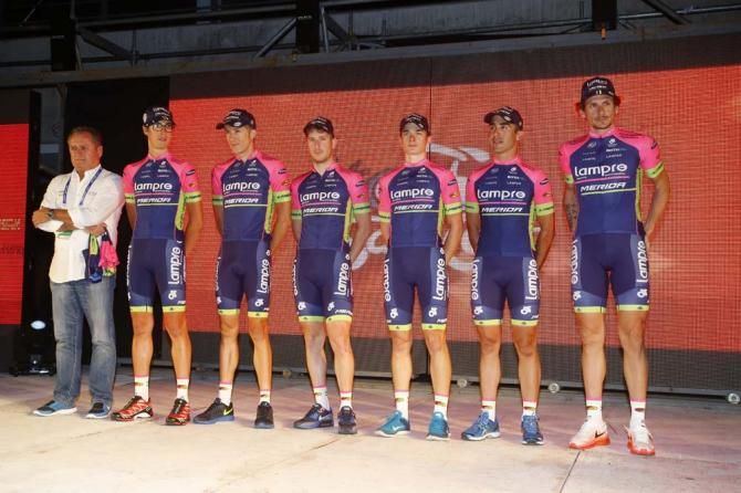 The Lampre-Merida team includes Pozzato and Modolo