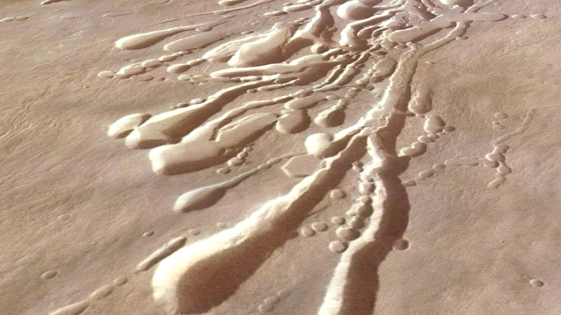 lava tubes on Mars. 