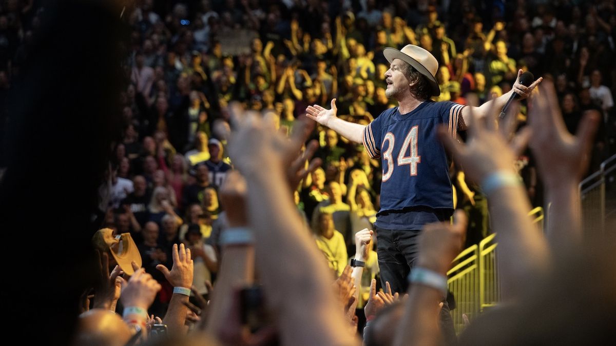 Eddie Vedder onstage in Seattle