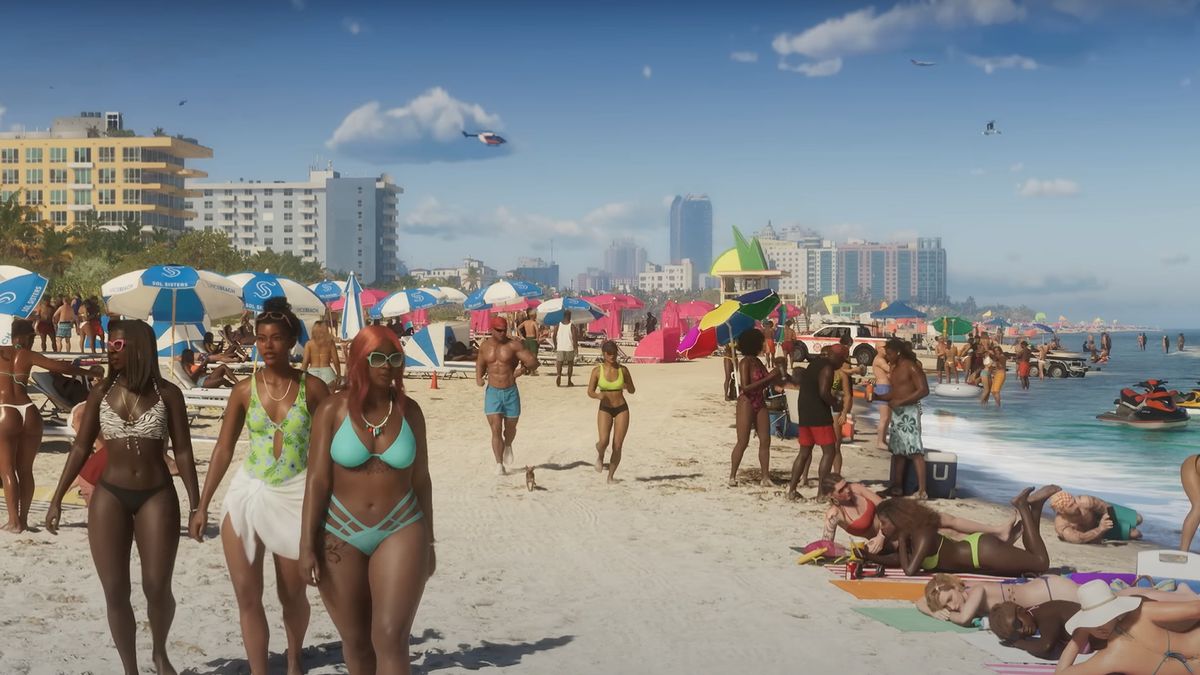 People walking on the beach