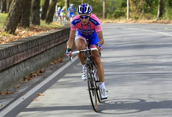 Adriano Malori (Lampre-ISD) goes on the attack