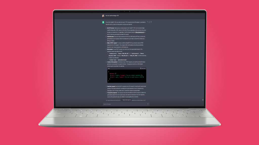 How to use ChatGPT API to make your own apps | TechRadar