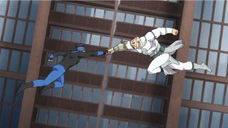 Conquest and Invincible fighting in the finale of Season 3 of Invincible.