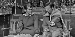 Betty Aberlin and Fred Rogers on Mr. Rogers' Neighborhood