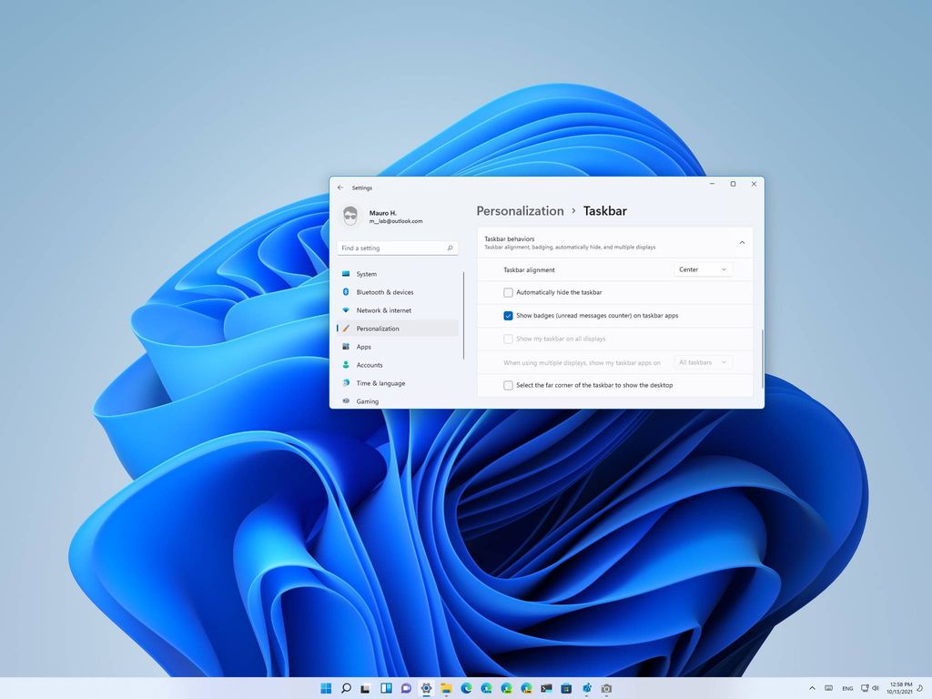show desktop button on taskbar windows 11
