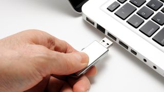 USB being put into Laptop port