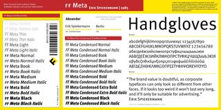 FF Meta is a beautifully legible font by design guru Erik Spiekermann
