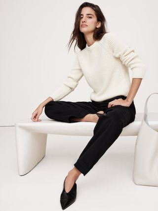 Banana Republic, Cotton-Wool Ribbed Sweater