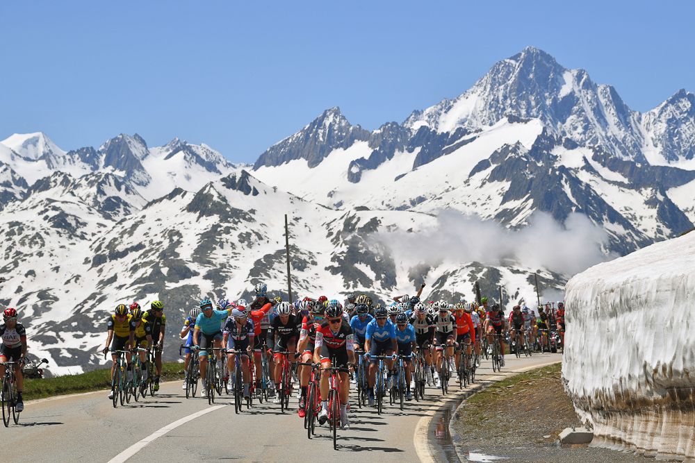 Scenery along the route of stage 6 at Tour de Suisse