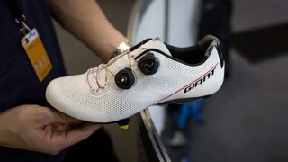 Team Sunweb are riding in these un-named Giant shoes