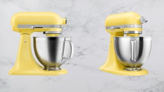 KitchenAid Artisan 4.8L Stand Mixer in the butter hue, which is their 2025 Colour Of The Year