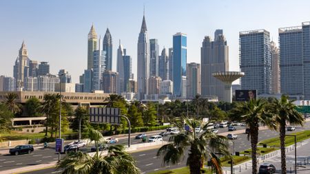 The city skyline of Dubai is seen on Nov. 18, 2024.