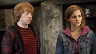 Rupert Grint and Emma Watson in Harry Potter and the Deathly Hallows