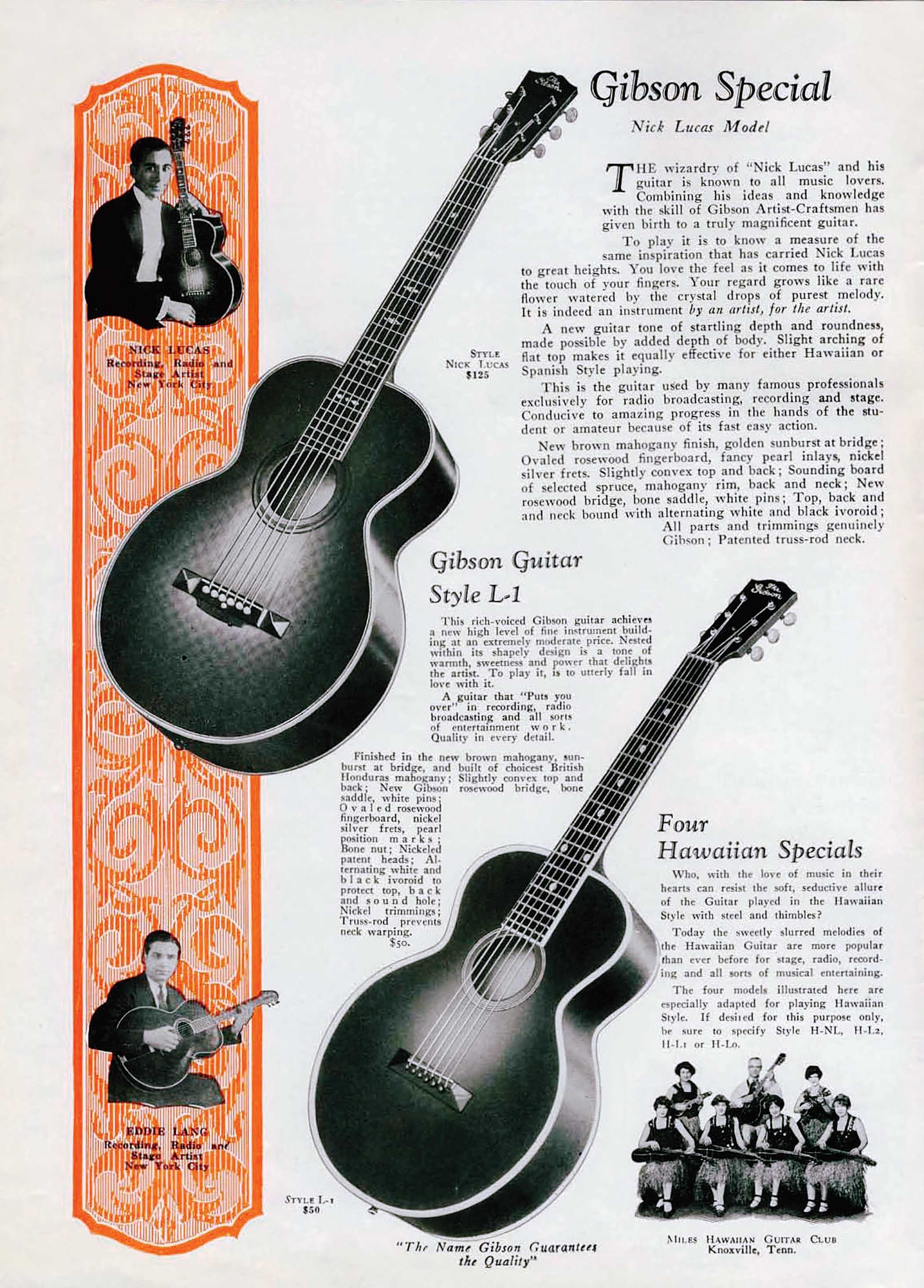 Gibson Nick Lucas Ad