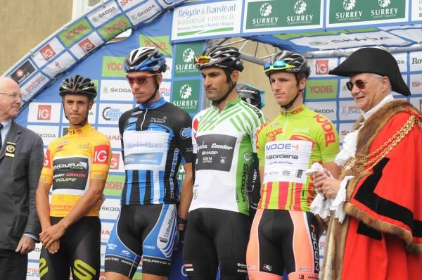 The four classification leaders at the start