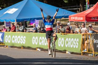 Hélène Clauzel (Van Rysel Racing Team) wins C2 race at GO Cross 2024 Day 2 by Bruce Buckley.jpg