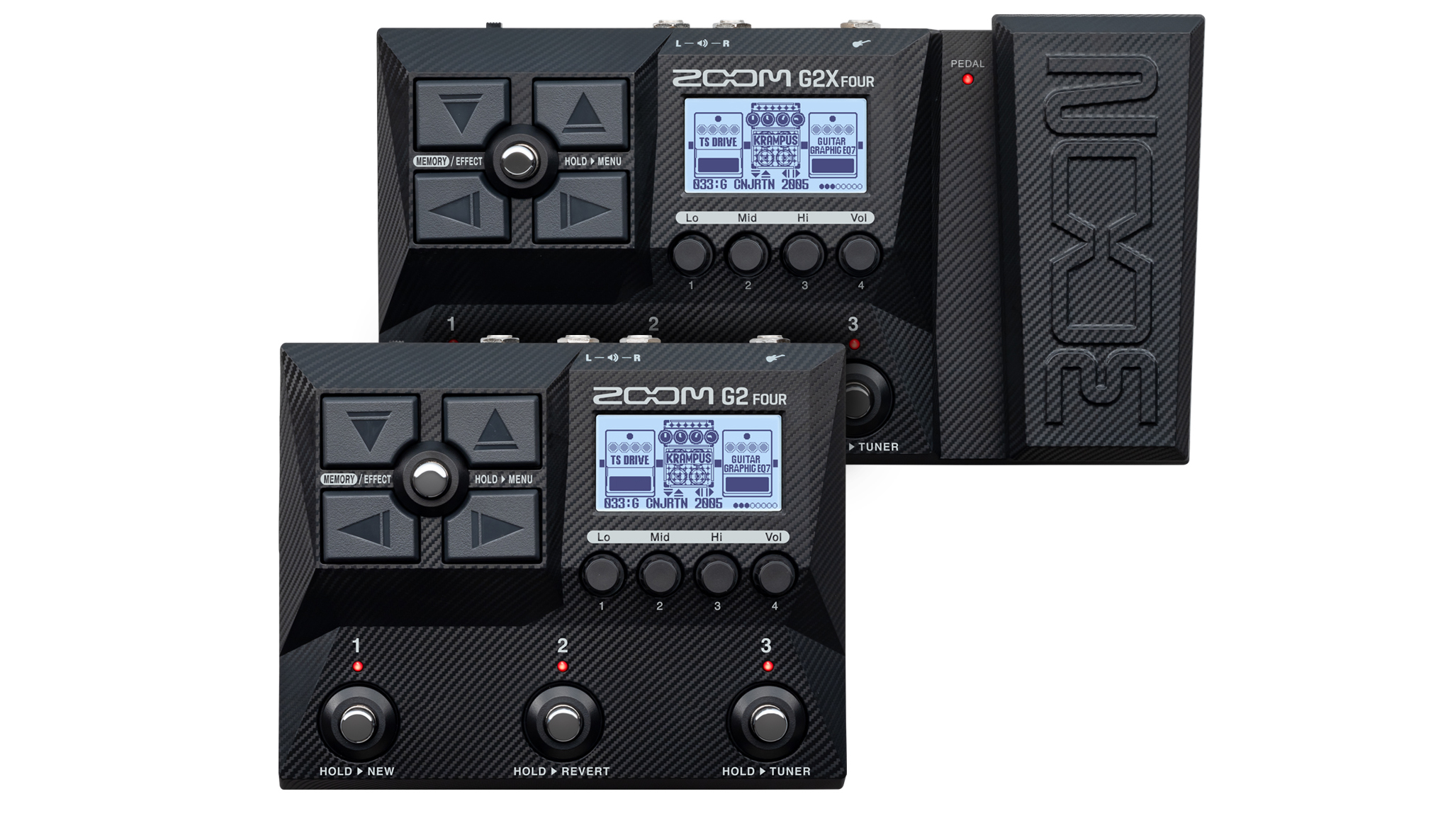 Zoom unveils its two new G2 Four and G2X Four multi-effects pedals 
