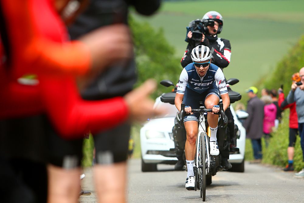 Anna Plichta (Trek-Segafredo) during stage 3 at the OVO Energy Women's Tour