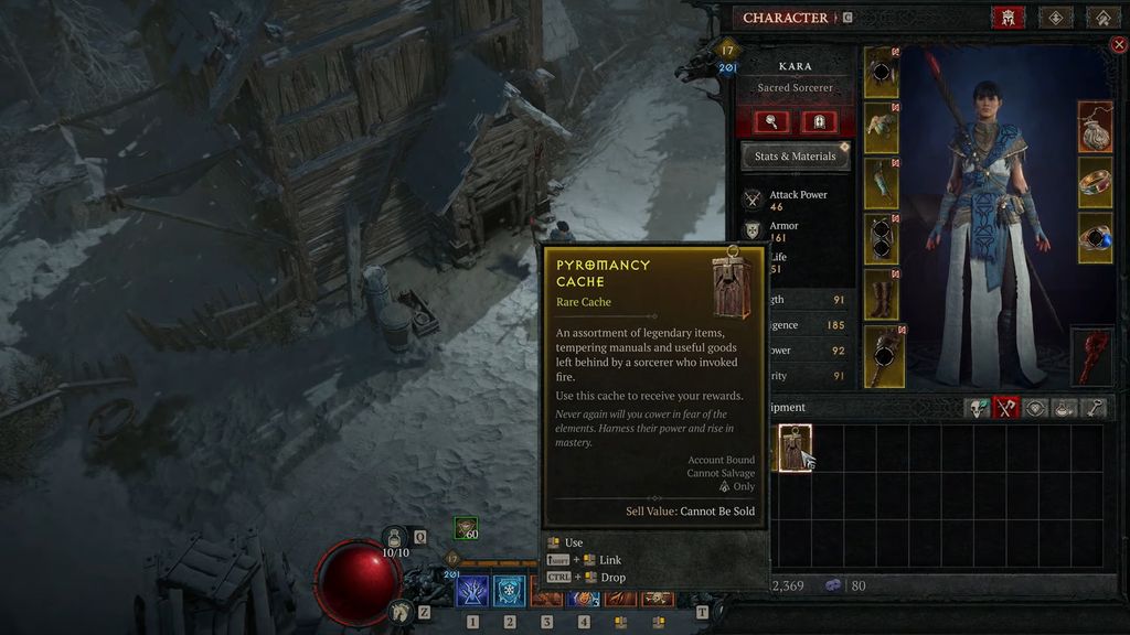 A Sorcerer in Diablo 4