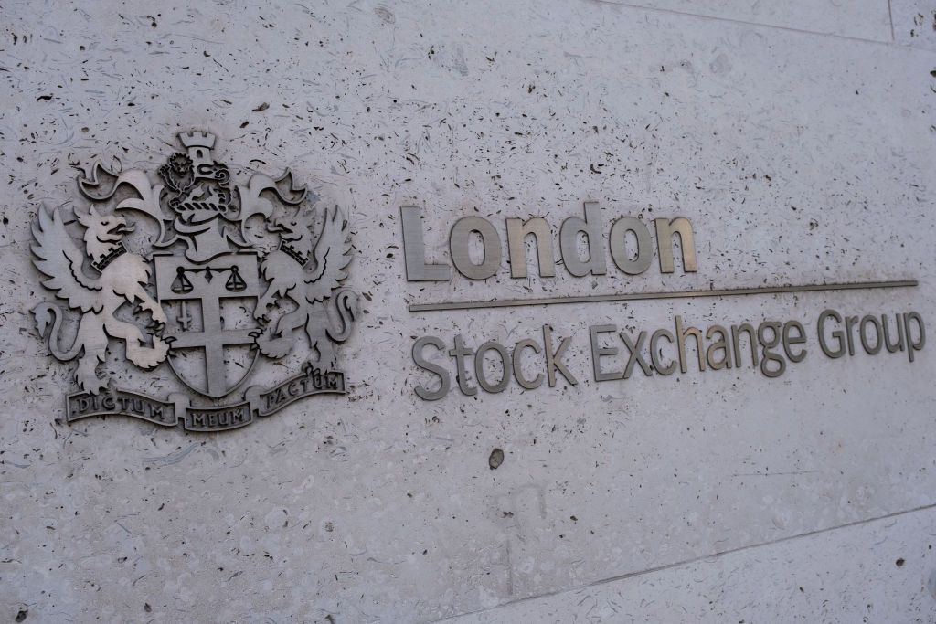 Sign outside the London Stock Exchange Group offices in the City of London