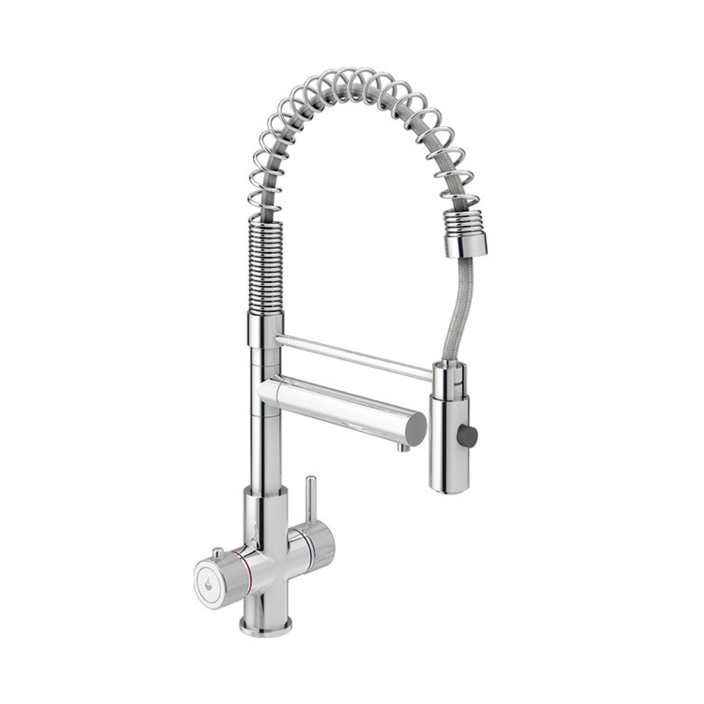 Bower Madrid Directional Spray Instant Boiling Water Lever Tap With Boiler &amp;amp; Filter