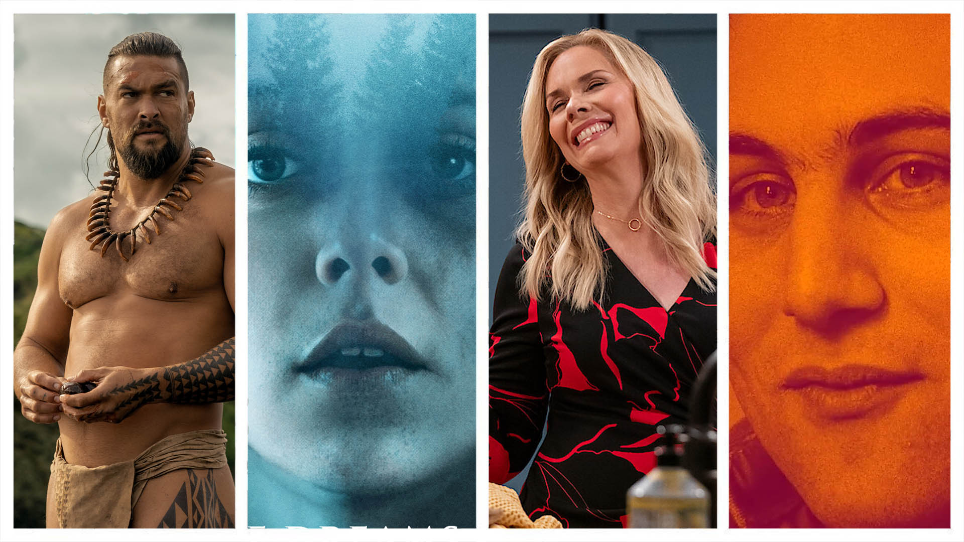 Four images from movies and TV shows. 