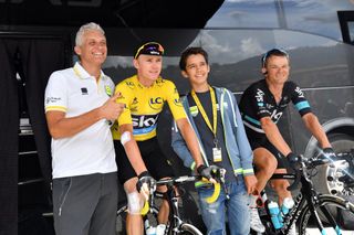 Chris Froome and Oleg Tinkov on stage 20 of the 2016 Tour de France