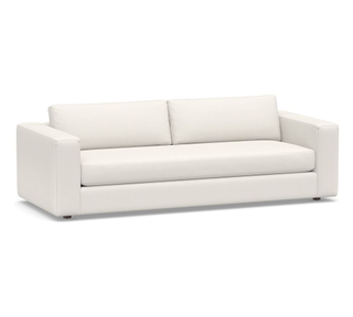 white pottery barn sofa