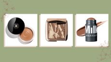 Collage of three of the best bronzers by Chanel, Hourglass and Milk makeup