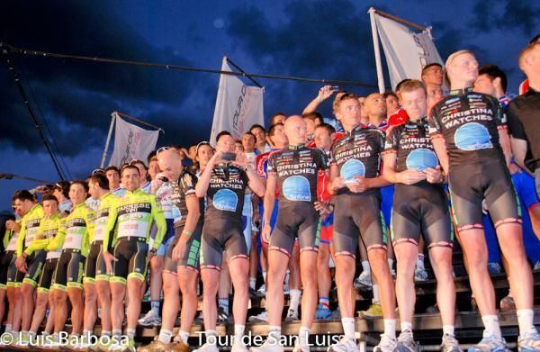 The teams take to the stage