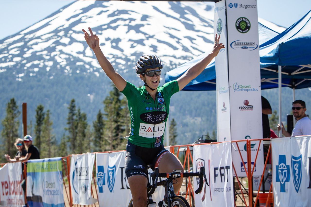 Sara Bergen (Rally) takes the win