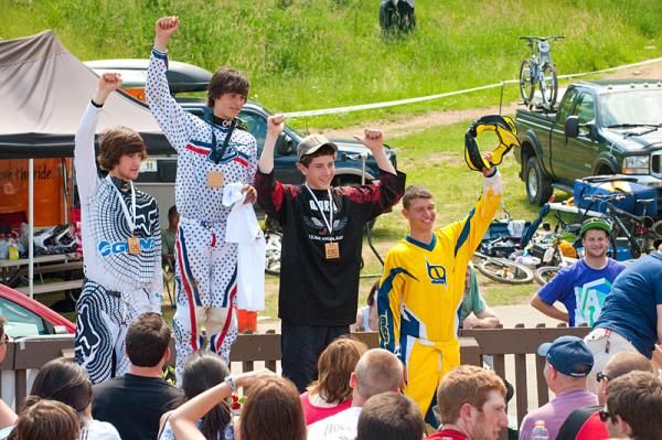 Junior podium at the Gravity East Seven Springs Round
