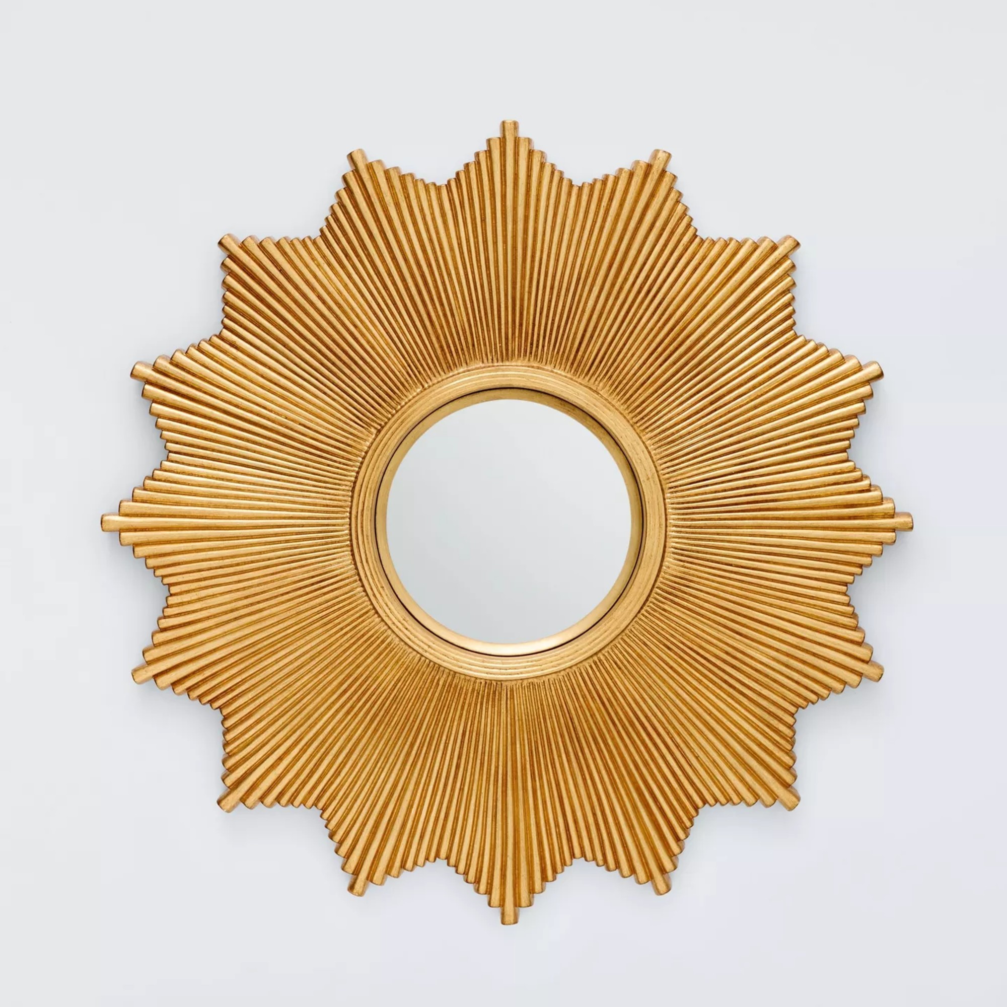 John Lewis Celeste Sunburst Convex Wall Mirror, 68cm, Gold