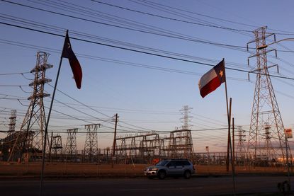 Power lines in Houston