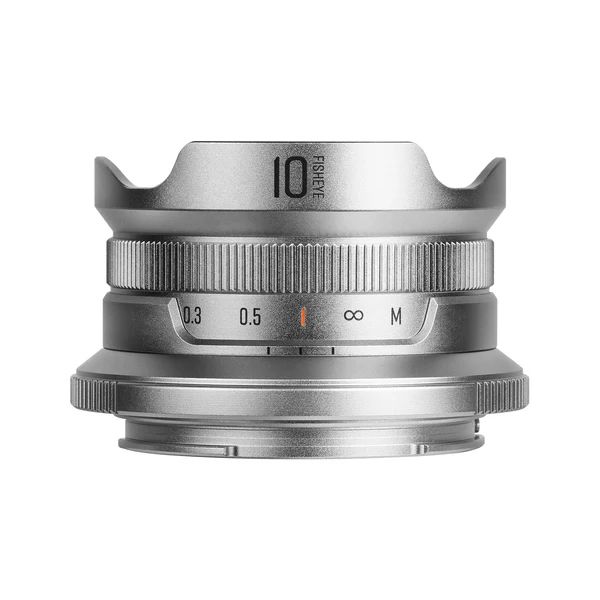 The Brightin Star 10mm f/5.6 II is a compact ultra-wide fisheye