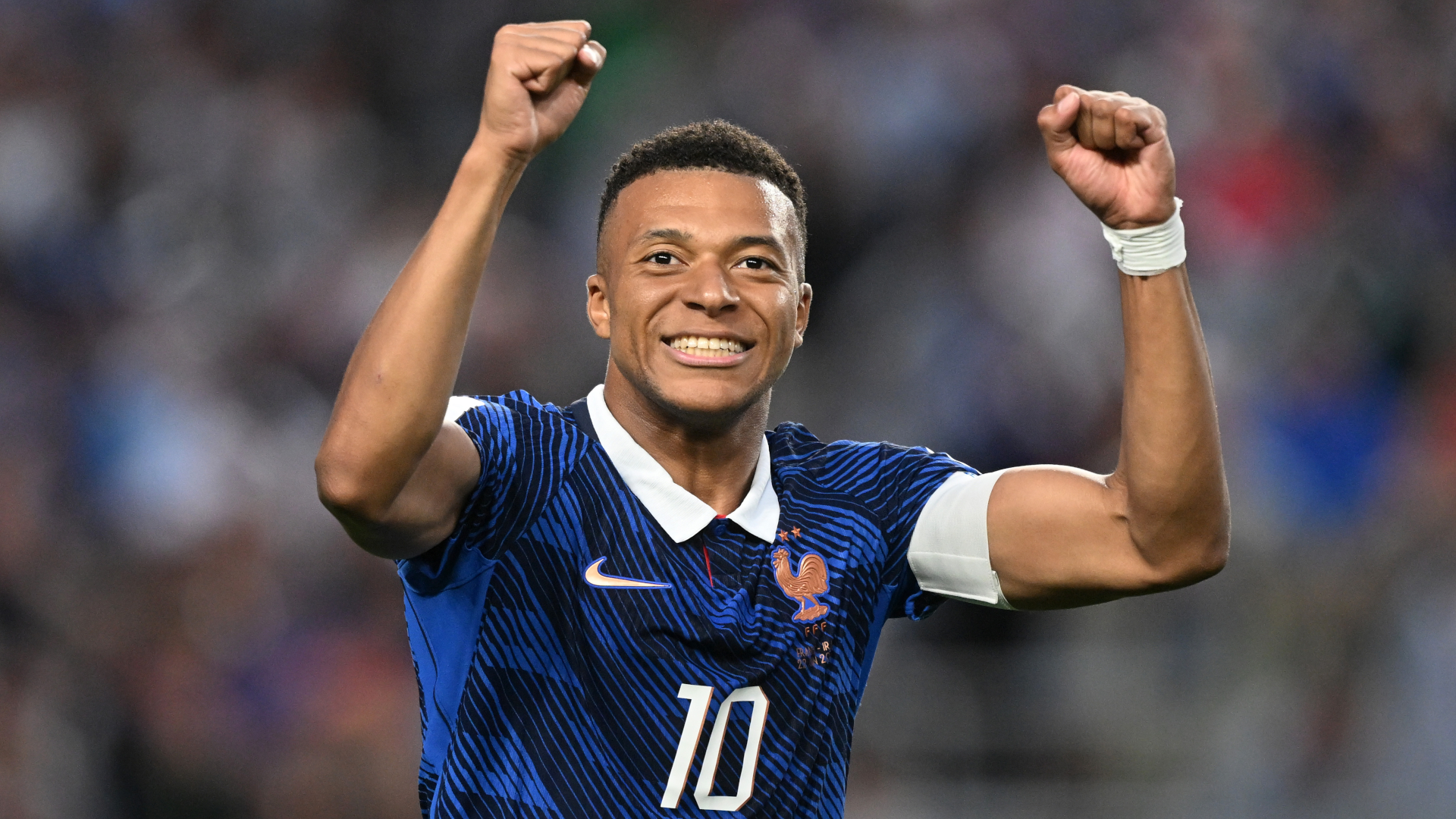 Kylian Mbappe celebrates for France at FIFA World Cup 2026.