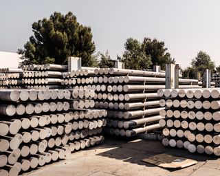Aluminium rods at Sapa's plant in California