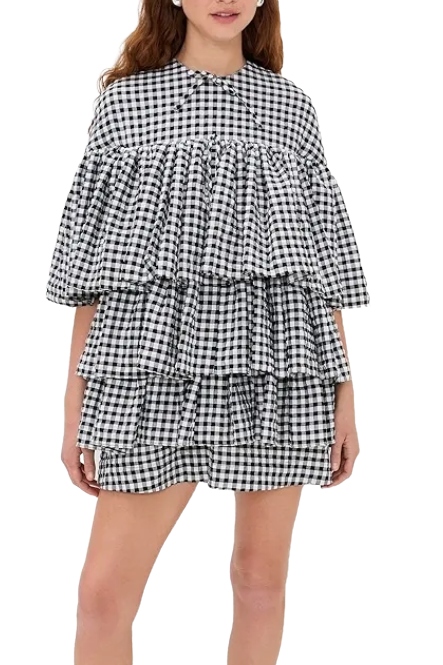 Meryll Rogge Ruffle Tiered Dress