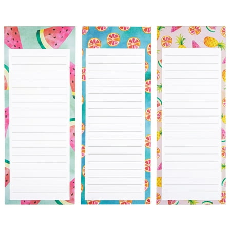 Juvale Grocery Shopping List Memos, 9.1"in X 3.5"in, White, 60 Sheets, 6 Count Pack