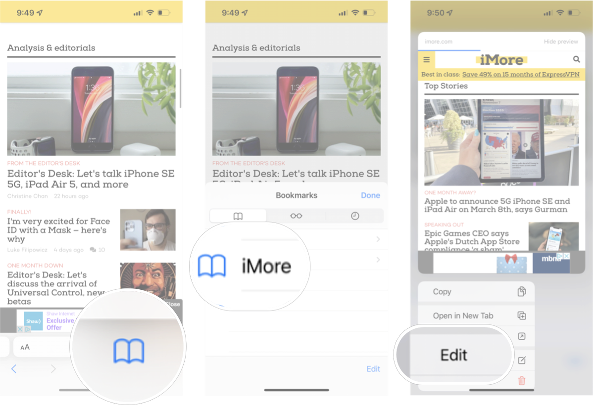 How to use Bookmarks and Reading List in Safari on iPhone and iPad iMore