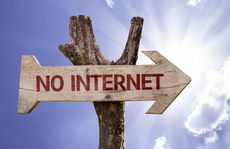 No internet sign.