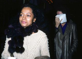 Gene Simmons out on the town with Diana Ross in 1981