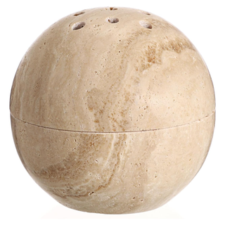 A minimalist travertine stone incense holder from Amazon